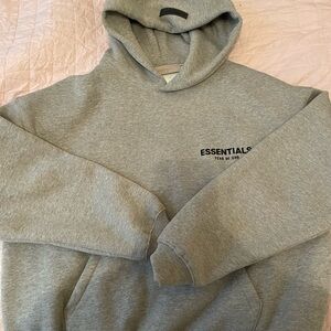 Essentials Gray Hoodie for Men
